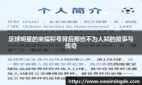 足球明星的荣耀称号背后那些不为人知的故事与传奇